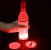 Pegatina de botella LED con brillo parpadeante, luces de posavasos, tapete de taza intermitente para fiesta de Navidad, boda, Bar, florero, luz decorativa