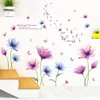 shijuekongjian Flowers Wall Stickers DIY Plant Wall Decals for House Living Room Kids Bedroom Kitchen Nursery Decoration 2011063522748