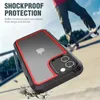 حالات الدفاع الشاقة الشفافة لجهاز iPhone 14 13 12 11 Pro Max X XS 6G/7G 8 Plus Samsung Galaxy S20 Froof Proof Cover 6.1 6.7