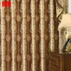 Gordijn drapeert slaapkamer raamgordijnen voor levende eetkamer hoogwaardige gecontracteerde Europa type schaduw valance aangepaste golf gouden aanpassing