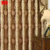 Vorhangvorhänge Schlafzimmer Fenster Vorhänge für lebende Esszimmer Hochwertiger Vertrag Europa Schatten Valance Custom Wave Goldene Anpassung