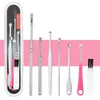 5 6 7 STKS / SET OOR WAX PICKERS Roestvrijstalen Wax Remover Curette Ear Pick Cleaner Lepel Care Oor Clean Tool