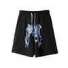 Mode Zomer Merk Revenge Avenger Blue Lightning Heren en Women's Shorts Capris