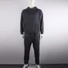 OMSJ Mode Neon Stil Herren Sets Fluoreszenz Grün Mit Kapuze Sweatshirt + Jogginghose Zwei Stück Herbst Winter Casual Trainingsanzug 210517