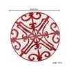 Ceramic Steak Plate Coffee Cup And Saucer Bone China Dinnerware Set Western Food Tray Red Pattern 201116