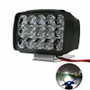 Motorcycle Headlight Spot Lighting 15 LED 1500LM For Motorcycles Motos ATV UTV Scooter Light 12V