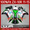 Kawasaki Vücut Ninja ZX 10R için Enjeksiyon Kalıbı 10 R1000CC 10 R 2011-2015 101NO.3 Kırmızı Siyah Blk ZX-10R ZX1000 C ZX10R 11 12 13 14 15 ZX-1000 2011 2012 2013 2014 2015 OEM PERAVE