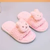 NXY Slippers Children plush slippers girl household warm cotton lamb wool kids autumn winter 220125
