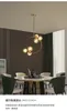 البسيط الحديثة الكرة الزجاجية الذهبي الصمام قلادة مصباح الشمال المعيشة غرفة نوم المطبخ الديكور الطعام الثريا