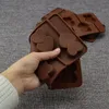 3D dubbel hjärta klubba chokladsilikon kex mögel efterrätt diy tårta dekorera verktyg gelé mögel hem kök bakverktyg3627378