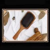 AVEDA Paddle Brush Brosse Club Massage Hairbrush Combs Prevent Trichomadesis Hair SAC Massager Wood TPE Airbag Nylon Teeth Brushes a57