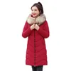 Frauen Winterjacke Lange Gepolsterte Kleidung Grün Verdickung Warme Parkas Schnee Tragen Stilvolle Winterjacke Weibliche Plus Größe 201126