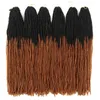 Siostra zamki Hair Extensions Soft Dewass Siostra zamki afro szydełko warkocze Ombre Color 18 -calowe haczyki Prezent 2021 Bug Syntetyczne włosy 3381772