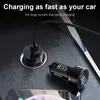 Nouveau chargeur de voiture USB USB à LED 2in1 pour iPhone 13 12 11 Samsung S20 S10 Téléphone mobile Charge rapide 3923250