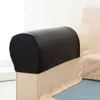 1 par soffa armstödsöverdrag PU Läder / Polyester Couch stol armstöd Protector Stretchy Cover1