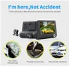 2021 New 4 0 Car DVR Camera telecamere per auto Dual Lens con vista posteriore Registrar tre telecamere Night vision car dvr Video dashcam 282f