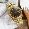 أزياء الرجال الميكانيكية الآلية مشاهدة Wristwatch 41mm ستيل الفولاذ المقاوم للصدأ الساعات الساعات الذهب معصم الذهب