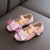 PU Baby Shoes Macio Borracha Sola Anti-Slip Curva Sandálias Casuais Passeio Crianças Meninas Princesa 220115