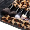 12 pezzi per set Set di pennelli per trucco professionale da donna Strumento cosmetico Borsa leopardata Kit di pennelli di bellezza RRA38966779351