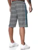 Pantaloncini a righe casual da uomo 2021 Pantaloncini da jogger in vita elastici da uomo nuovi estivi Marca Streetwear Plaid Bermuda Masculina1