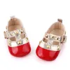 Neonate Scarpe Moda Rivetti scarpe da principessa Cute Infant Mary Jane Primi camminatori 0-18 mesi