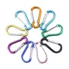 Carabiner Ring Keyrings KeyChains Outdoor Sports Camp Snap Clip Hook Keychain Hiking Aluminum Metal Convenient Camping Supplies