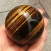 1PCS Tiger Eye Rare Natural Rzeźbowa kula Stand Chakra Uzdrawianie Reiki Kamienie rzeźbione rzemieślnicze rzemieślnicze całe T2001179645049