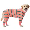 Vêtements de chien Mince section Moyenne et gros chiens vêtements pour animaux de compagnie Vêtements tout compris Vêtements à quatre pattes à quatre pattes Protection de la chienne Vêtements de stérilisation de la stérilisation