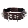 Halsband PU-leer Puppyketting Spiked Hondenhalsbanden Klinknagel voor kleine middelgrote honden Halsbanden voor huisdieren Hoorn Spike Klinknagelhondketting 2012959259