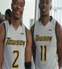 Towson Tigers Basketball Jersey NCAA College 23 Brian Fobbs 2 Allen Betrand 20 Nakye Sanders 10 Jason Gibson Juwan Grey Gary