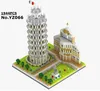 YZミニブロックアーキテクチャPisa World Landmark Blicks Louvre Kids Toys Eiffel Tower Model Castle for Children Gifts LJ200928