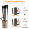 Moulin à sel et à poivre électrique, Rechargeable par USB, gravité réglable, grossièreté, haute capacité, Shaker 220311