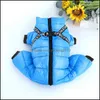 Hondenkleding levert huisdier home tuin kleine jas met harnas winter warme kleding voor bldog chihuahua outfits waterdichte kleding Ja