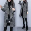 Hodisytian Winter Women Women Blends Manta Trench Coat Feminino Elegante Ocio Outerwear Lazer Cardigan Cardigan Cashmere Overcoat LJ201106