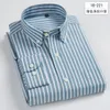 Camicie da uomo 100% cotone Oxford Camicie da uomo casual a righe di alta qualità Camicia da uomo regular fit sociale taglia grande 8XL 220322