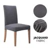 Jacquard Plain Dining Chair Covere Spandex Elastische keukenstoel SLIPCOVER COUSE STRETING STRETING STROOF COVER VOOR Weddingevenementen E5802716