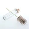 6ml Champagne brillant à lèvres récipient en plastique vide Rose or gommage noir brillant à lèvres tube eye-liner étui à cils mini brillant à lèvres bouteille divisée