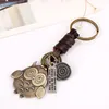 Retro Owl Key rings Letter Tag Owl keychain holders Fine Fashion Jewelry bag hangs charm Gift Drop Ship