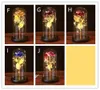 Artificial Eternal Rose LED Light Beauty Beast i glas täcker julheminredning för mor valentines dag nyår gåva xb1