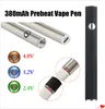 오일 카트 카트리지 기화기 펜용 USB 510 Vape 펜 배터리로 350mAh 최대 예열 배터리 가변 전압 eCigs 하단 충전