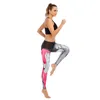 Women's High Waist Yoga Pants Feather Dye Ombre Hip Lifting Close Fitting Exercise Leggings Fitness Naked feeling push up H1221