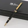 Najlepsza jakość Picasso Black Metal Roller Ball Pen Business Office Pigieniarnie Pisanie Pióry żelowe na prezent świąteczny