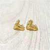 2020 New Fashion Four Leaf Clover Stud Earring Gold Titanium Stainless Steel Steet Earrings Stamp3763720과 함께 상자와 함께 보석류.