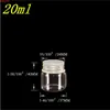 37*40*24mm 20ml Glass Bottles Aluminium Cap Transparent Clear Liquid Gift Candy Container Empty Wishing Jars 12pcshigh qualtity