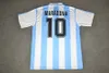 1978 1986 1994 Argentyna Soccer Jersey Diego # 10 Maradona Retro wersja 86 78 94 Maradona Caniggia Batystuta Koszula piłkarska