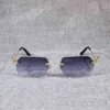 Luksusowe projektanta okularów przeciwsłonecznych o 20% zniżki w stylu lampartów bez krawędzi mężczyźni kwadratowe okulary czyste rama dla kobiet czytających odcienie na zewnątrz Oculos gafas