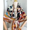 70% Cashmere 30% Silk Tunn Scarf Luxury Fashion Belt Print Shawl Office Party Travel Kerchief Stole 135 * 135cm