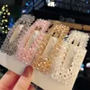 Crystal Girls Hair Clips Kids Mode Weave Beading Haar Barrettes Dame Prinses Haaraccessoires voor Dames Rechthoek Hot Koop 2 4JX G2