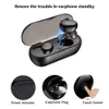 Y30 TWS Bluetooth 5.0 Earphones Wireless In-ear Noise Reduction Stereo Earbuds for Phone Game Call Sports Headphones with Charging Box