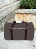 può personalizzato Custodia per fiori marrone da viaggio Valigetta da trasporto con maniglia griglia Borse da viaggio Borse a tracolla Borsa baule valigetta tote valigie morbide borsone manette